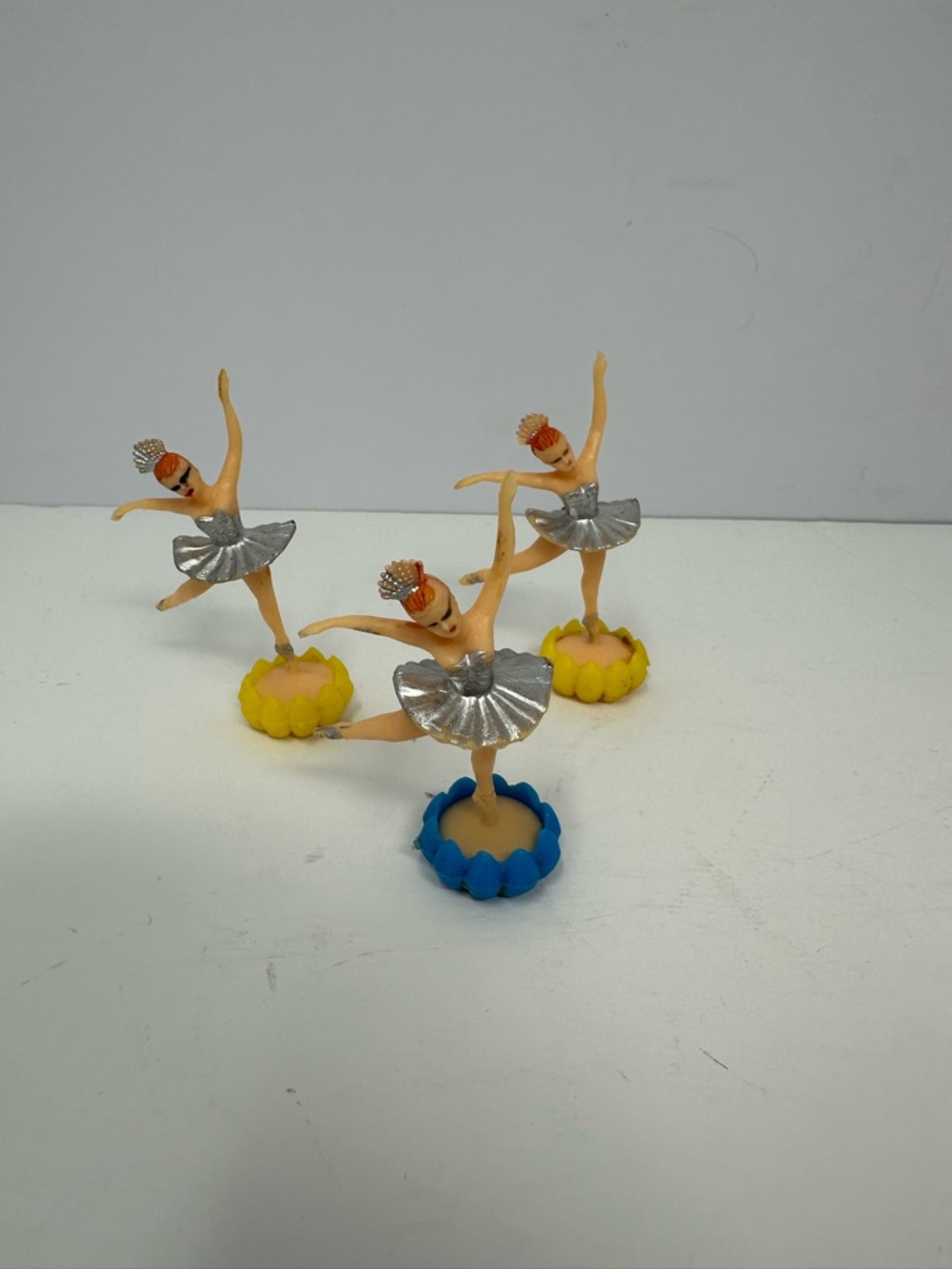Vintage Cake Topper Set of 3 Dancers Ballerinas A0